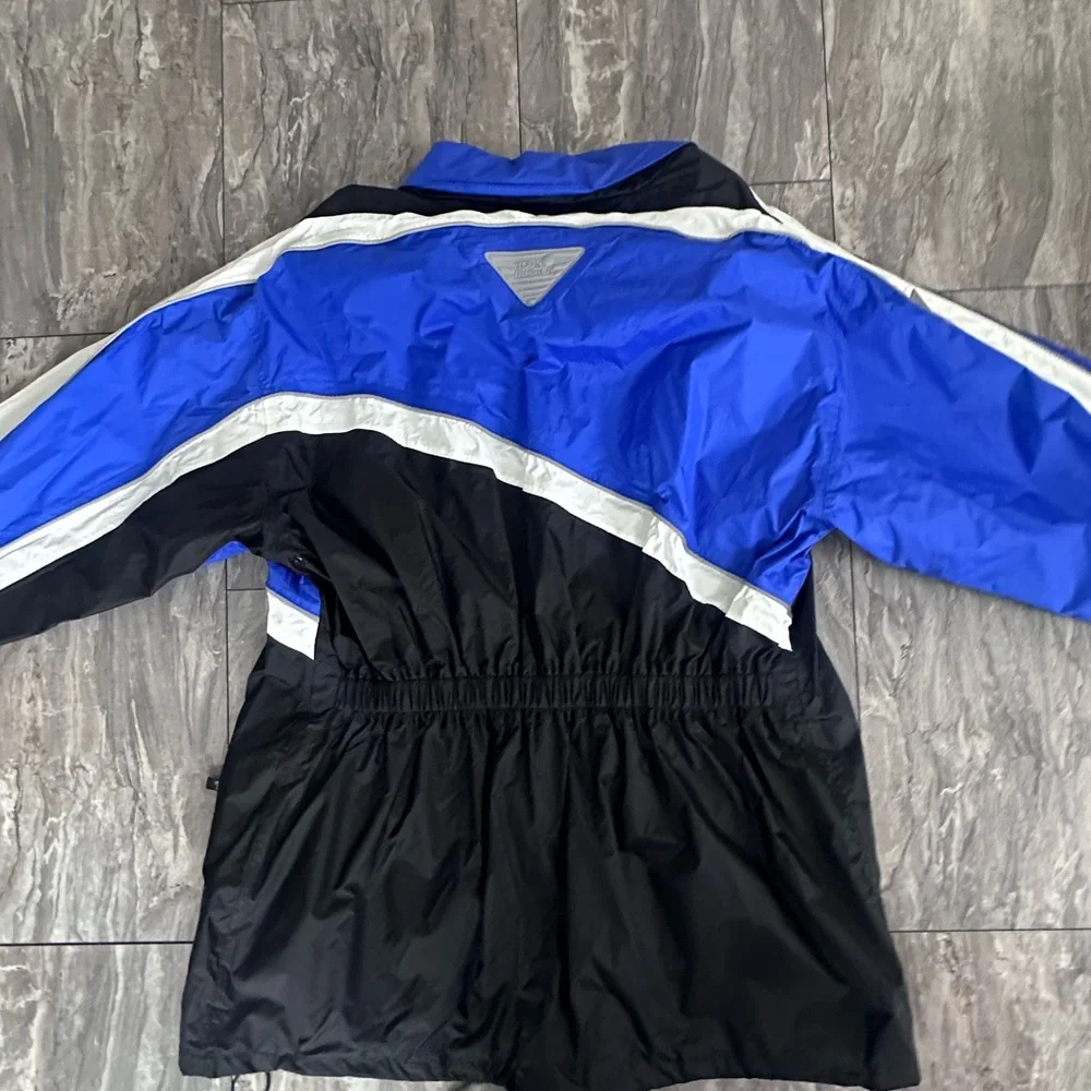 Tourmaster Defender‎ Windbreaker Blue motorcycle Rain Jacket Waterproof 2XL